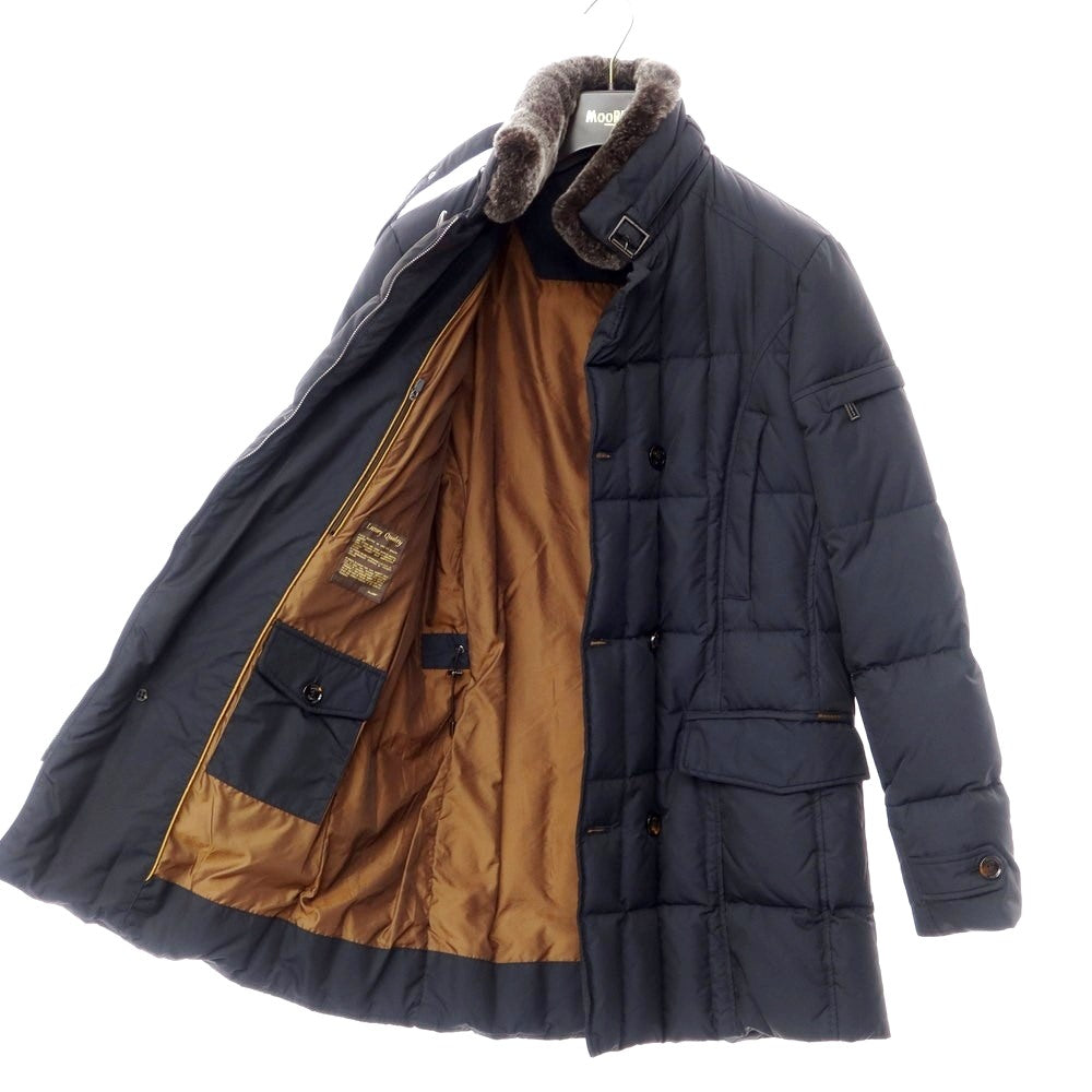 [Used] MOORER MORRIS KM polyester fur down coat, dark navy [size 48] [NVY] [A/W] [Condition rank B] ​​[Men&
