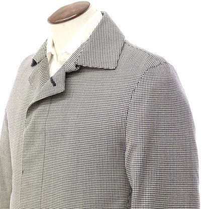 [Used] Mackintosh Philosophy Wool Houndstooth Lined Balmacaan Coat Black x Off-White [Size 40] [GRY] [A/W] [Condition Rank C] [Men&