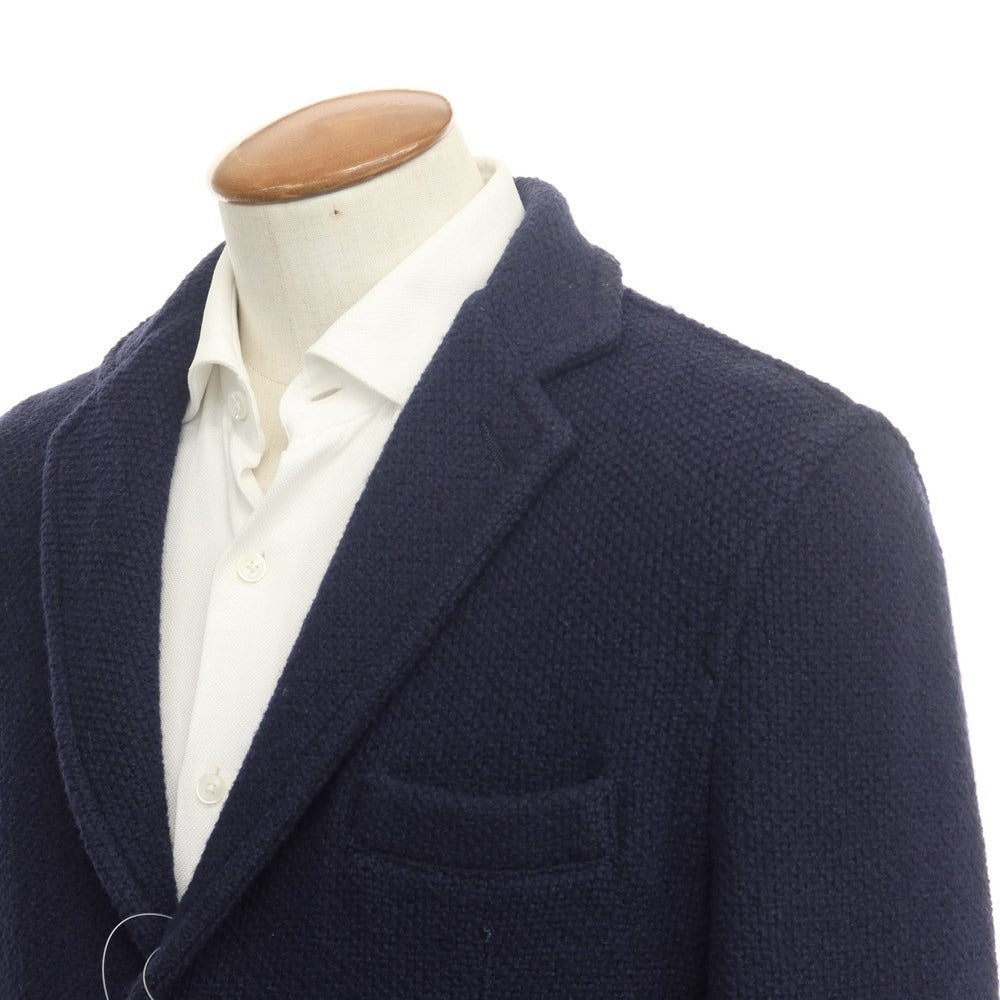 [Used] BE FOR MILANO Wool knit casual jacket, navy [Size 48] [NVY] [A/W] [Condition rank B] ​​[Men&