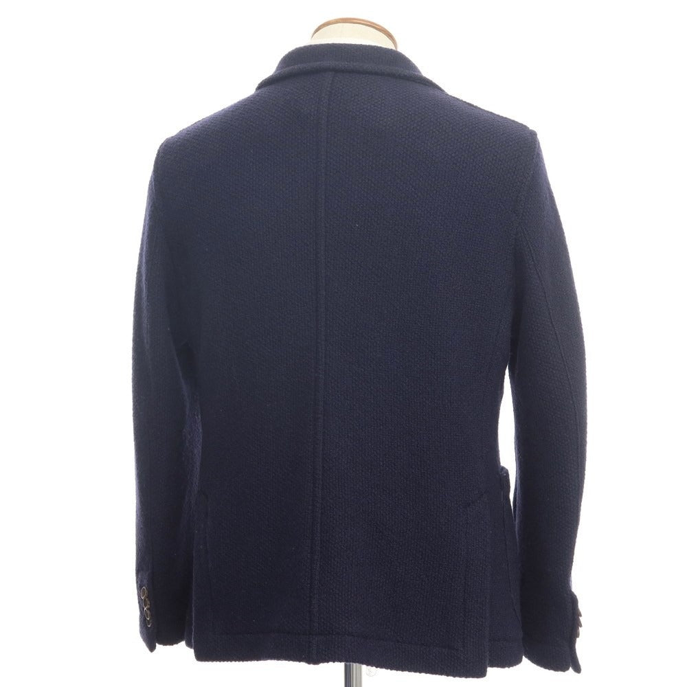 [Used] BE FOR MILANO Wool knit casual jacket, navy [Size 48] [NVY] [A/W] [Condition rank B] ​​[Men&