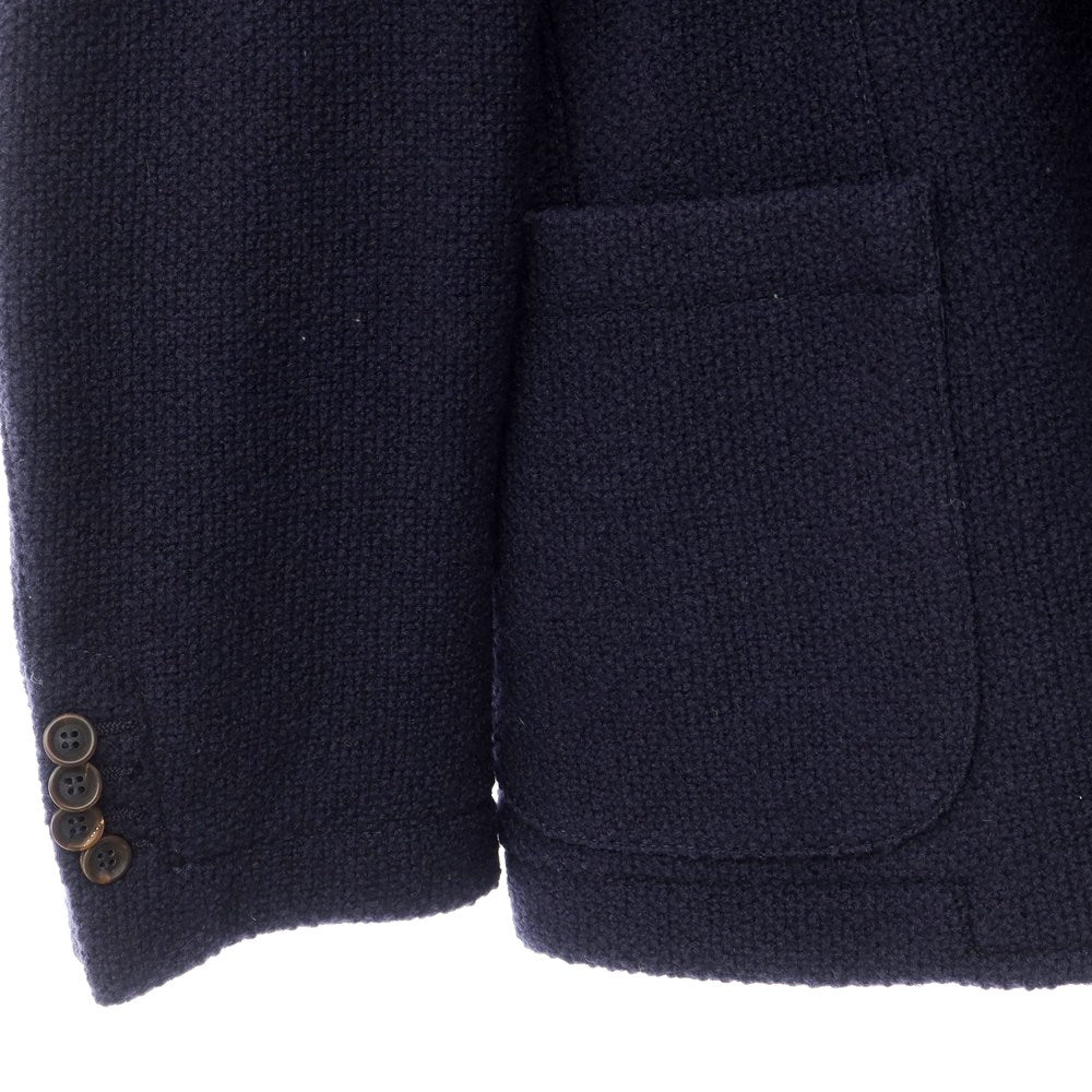 [Used] BE FOR MILANO Wool knit casual jacket, navy [Size 48] [NVY] [A/W] [Condition rank B] ​​[Men&