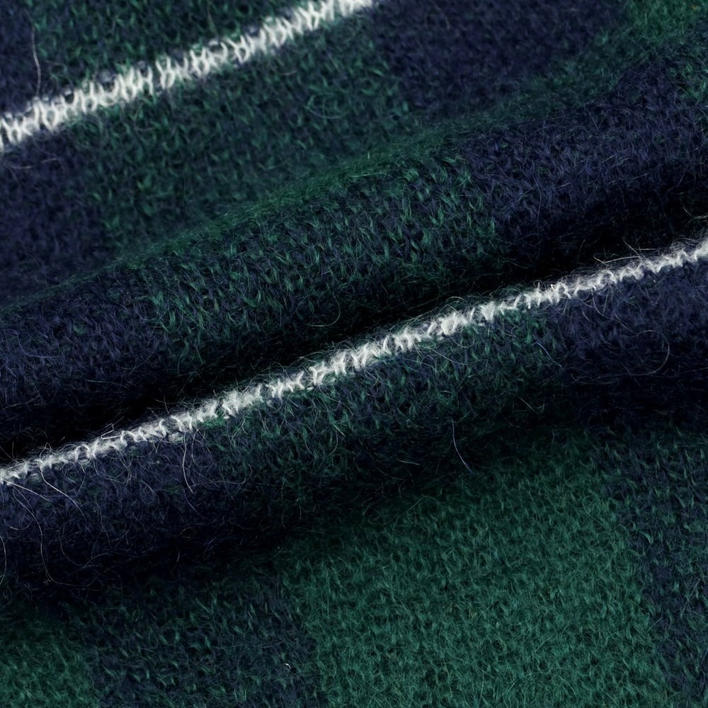 [Used] Roberto Collina ROBERTO COLLINA Mohair Check Crew Neck Knit Green x Navy [Size 48] [GRN] [A/W] [Condition Rank B] ​​[Men&