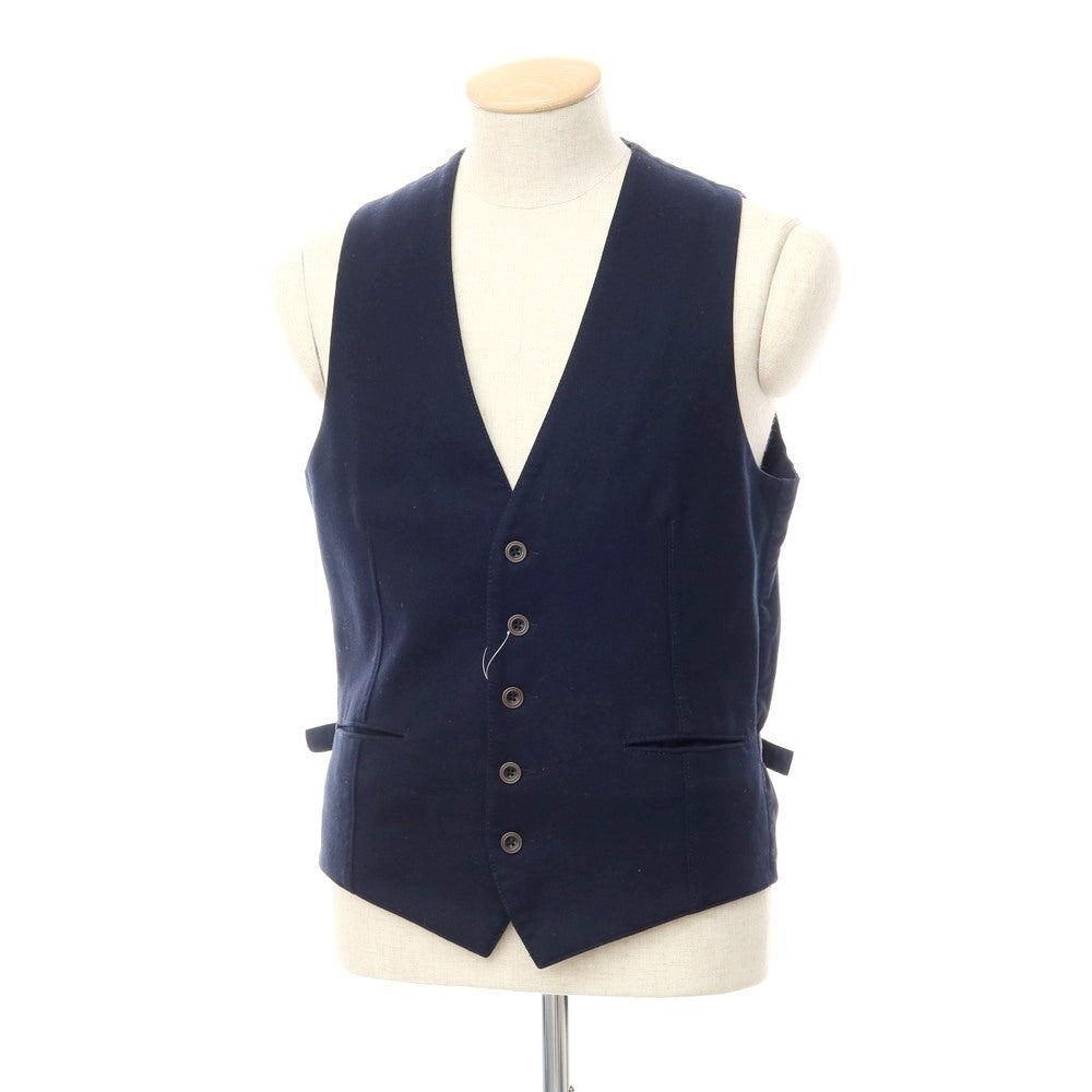 [Used] Montedoro Wool Gilet Vest Navy [Size S] [NVY] [A/W] [Condition Rank D] [Men&