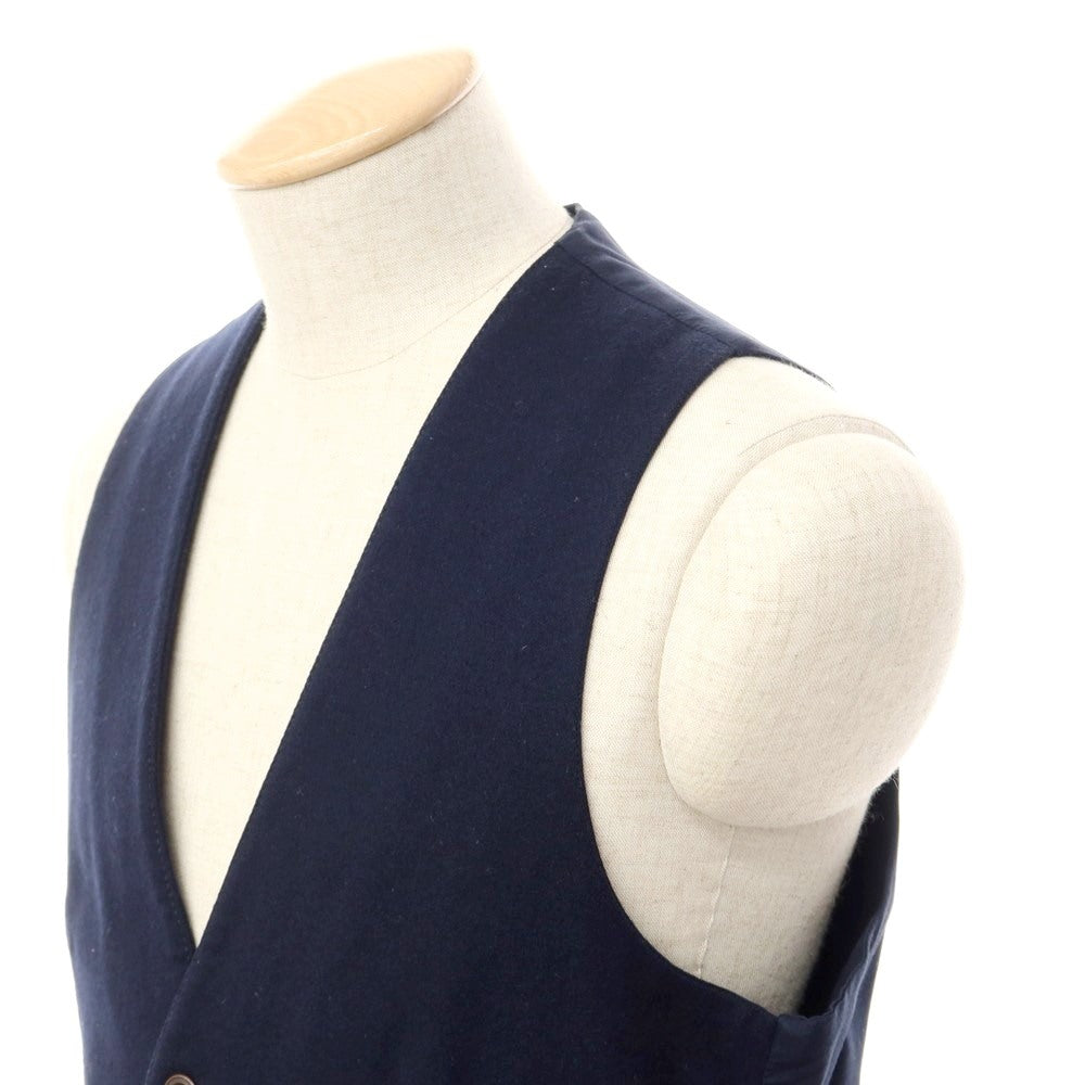 [Used] Montedoro Wool Gilet Vest Navy [Size S] [NVY] [A/W] [Condition Rank D] [Men&