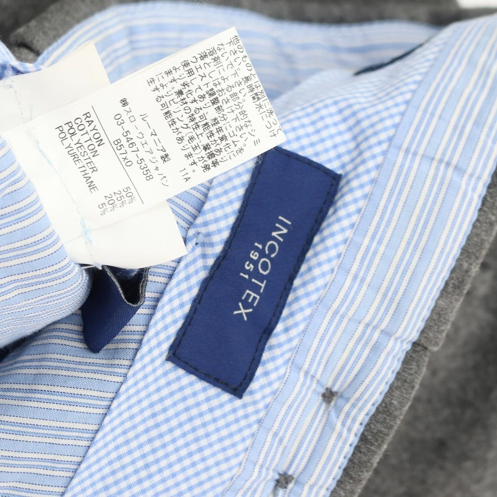 [Used] INCOTEX Rayon Cotton Jersey Slacks Pants, Grey [Size 46] [GRY] [A/W] [Condition Rank C] [Men&