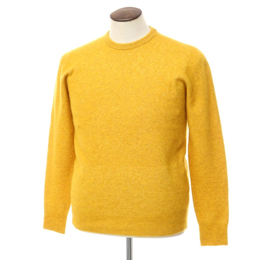 【中古】ロベルトコリーナ ROBERTO COLLINA ナイロンウール クルーネック ニット イエロー系【サイズ50】【YEL】【A/W】【状態ランクB】【メンズ】【768878】