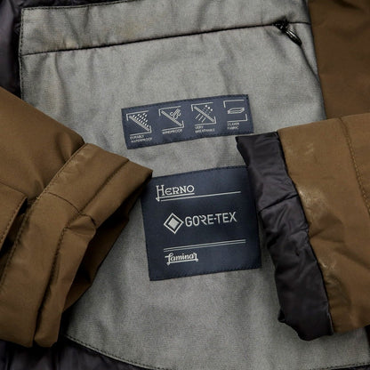[Used] Herno Laminar Laminar GORE-TEX polyester down coat, olive brown [Size 48] [BRW] [A/W] [Condition Rank B] ​​[Men&