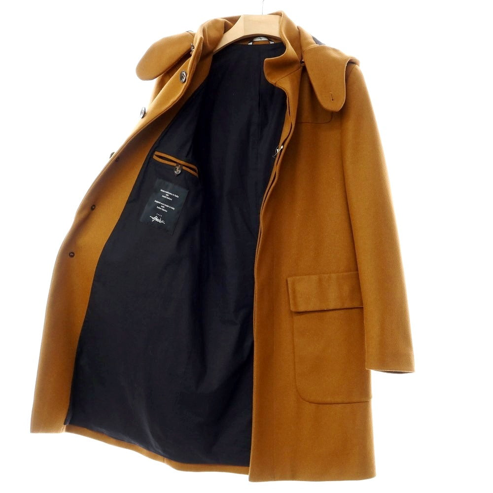 [Used] Hevo wool nylon hooded coat, camel brown [Size 46] [BRW] [A/W] [Condition Rank A] [Men&