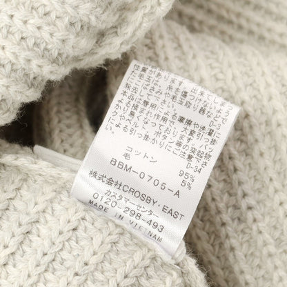 [Used] Saturdays NYC Mid-gauge cotton wool crew neck knit Light gray x off-white [Size S] [GRY] [A/W] [Condition Rank B] ​​[Men&