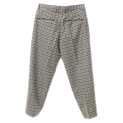 [Used] TAGLIATORE wool check slacks, beige x blue-green [Size 46] [GRN] [A/W] [Condition Rank B] ​​[Men&