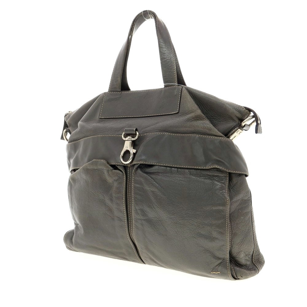 [Used] ZANELLATO Leather Tote Bag Grey [W40xH36xD8] [GRY] [S/S/A/W] [Condition Rank C] [Men&