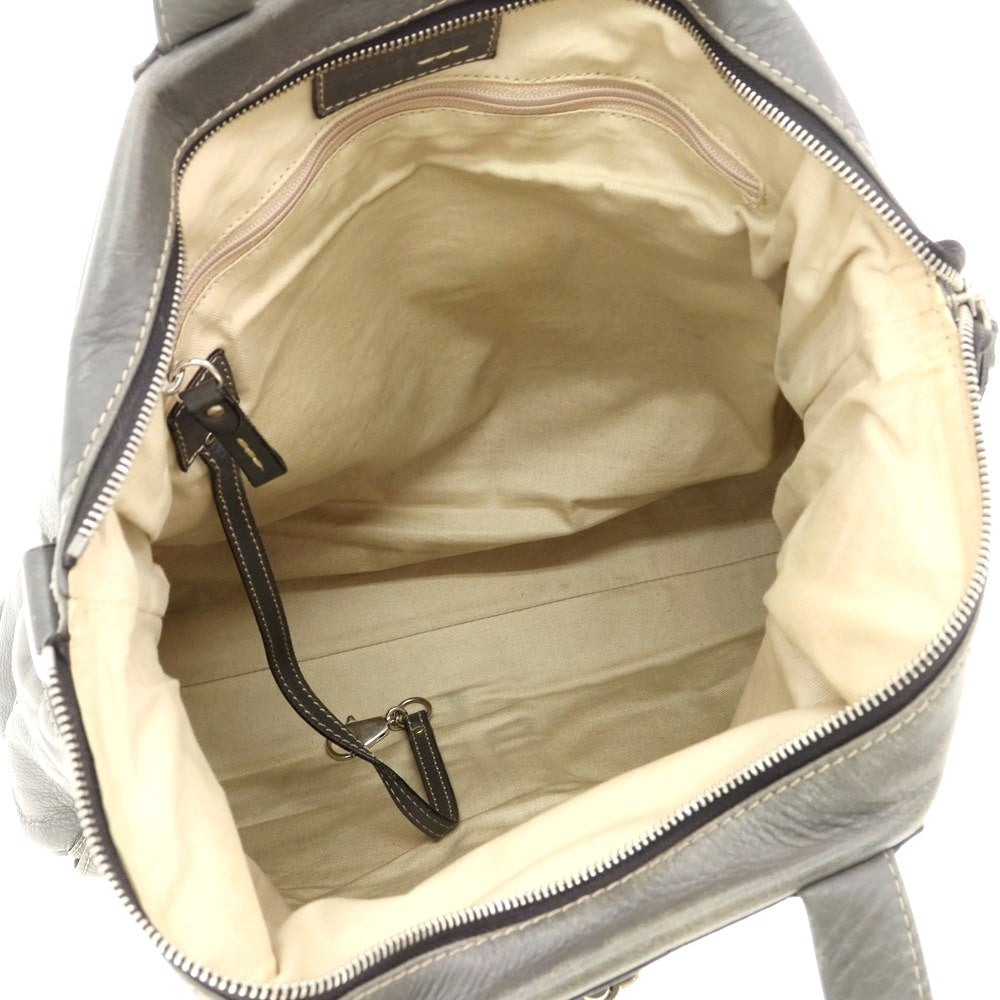 [Used] ZANELLATO Leather Tote Bag Grey [W40xH36xD8] [GRY] [S/S/A/W] [Condition Rank C] [Men&