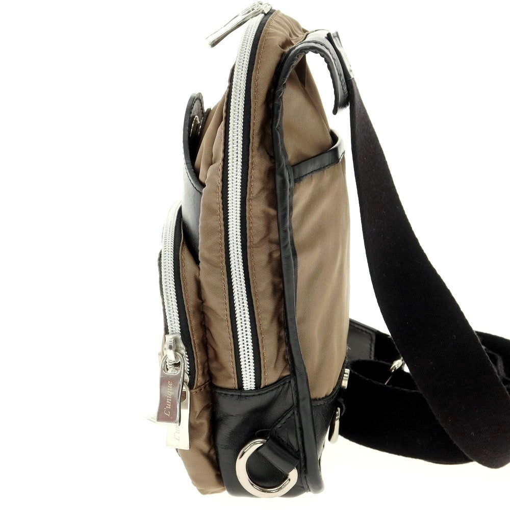 [Used] Orobianco Nylon Shoulder Bag Khaki x Black [W13.5xH23.5xD4] [BRW] [S/S/A/W] [Condition Rank B] ​​[Men&