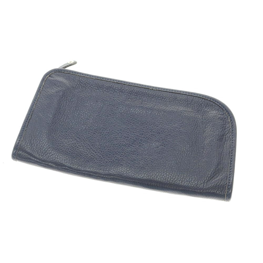 [Used] TRAMONTANO Grained Leather Clutch Bag Navy [W30xH16] [NVY] [S/S/A/W] [Condition Rank B] ​​[Men&