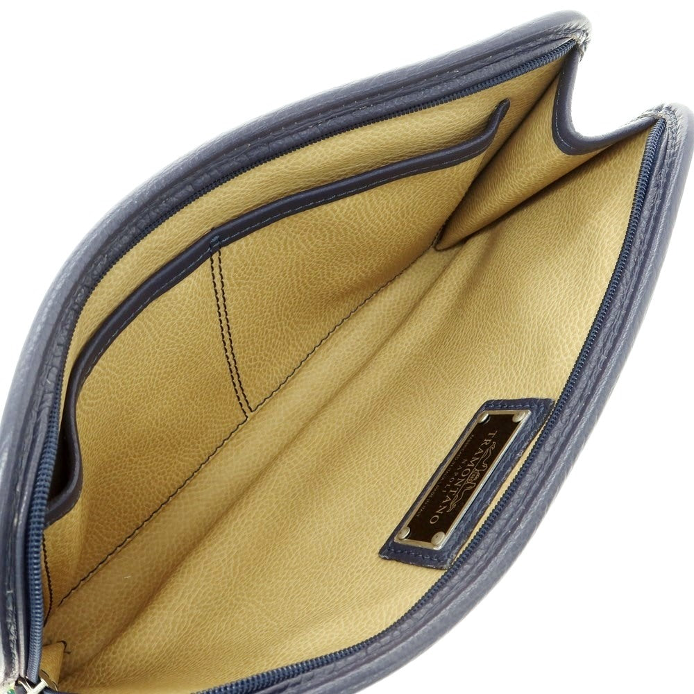 [Used] TRAMONTANO Grained Leather Clutch Bag Navy [W30xH16] [NVY] [S/S/A/W] [Condition Rank B] ​​[Men&