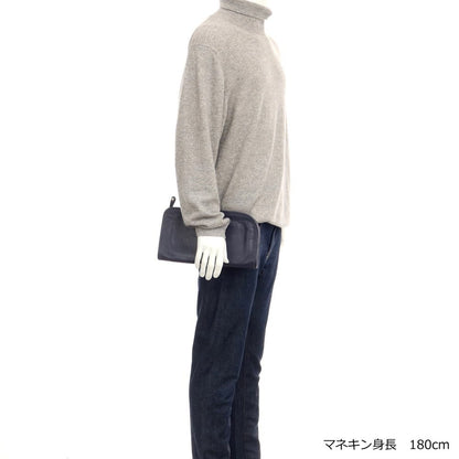 [Used] TRAMONTANO Grained Leather Clutch Bag Navy [W30xH16] [NVY] [S/S/A/W] [Condition Rank B] ​​[Men&