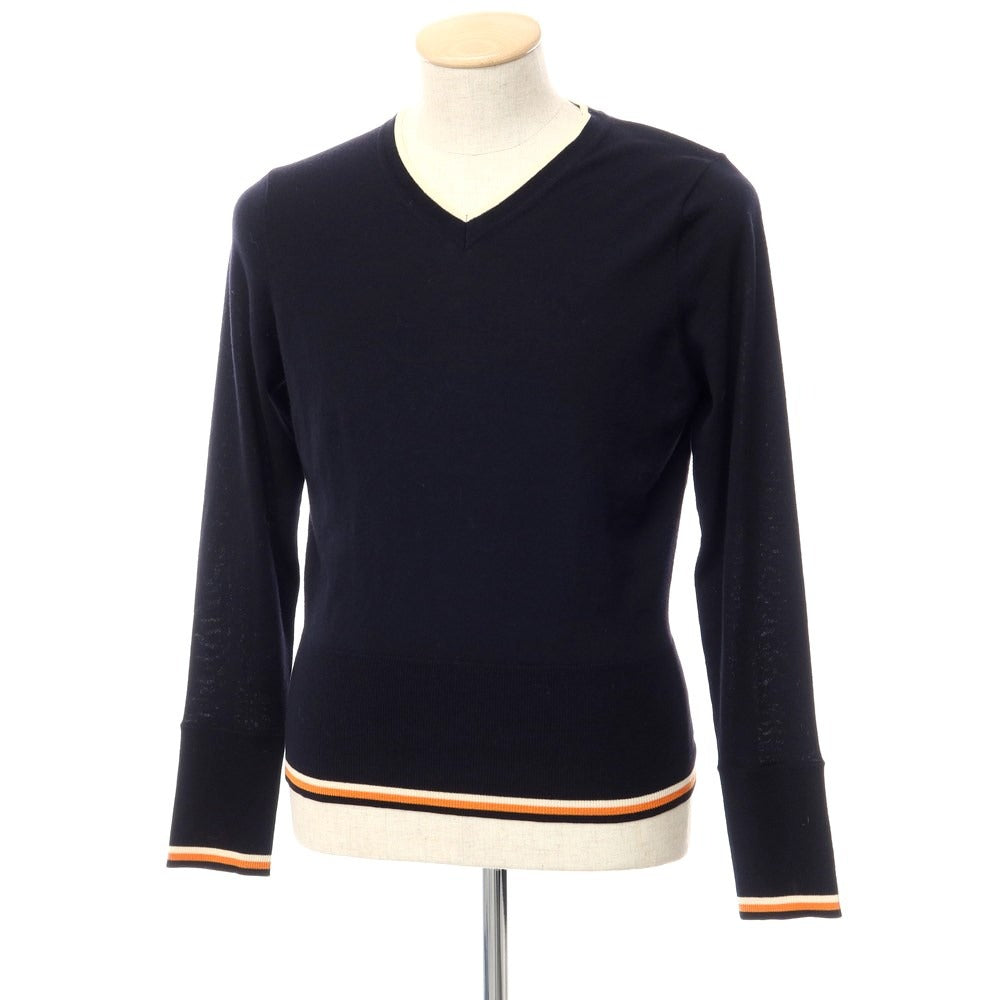 [Used] BLACK FLEECE BY Brooks Brothers Wool V-neck knit navy [Size BB1] [NVY] [A/W] [Condition Rank B] ​​[Men&