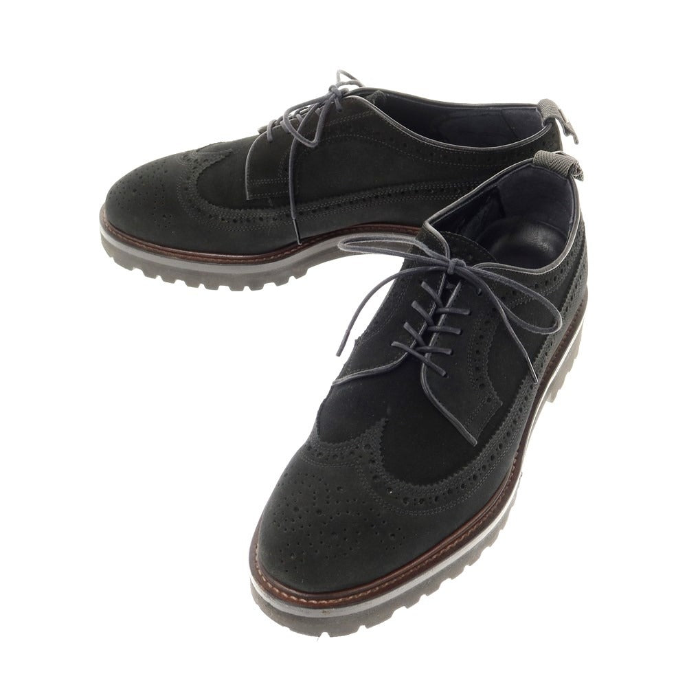 [Used] Double H WH Suede Wingtip Dress Shoes Black [Size 6] [BLK] [S/S/A/W] [Condition Rank B] ​​[Men&