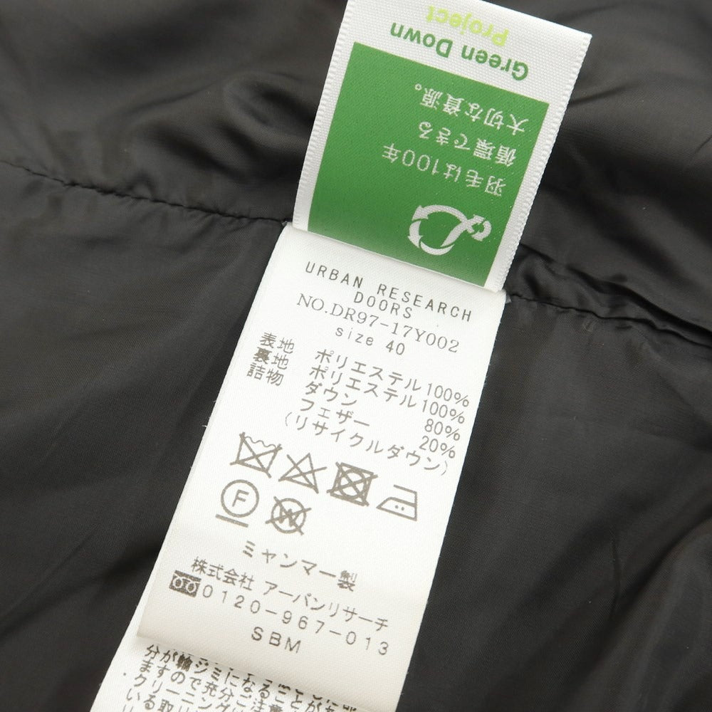 [Used] URBAN RESEARCH DOORS Polyester hooded down jacket Navy [Size 40] [NVY] [A/W] [Condition Rank B] ​​[Men&