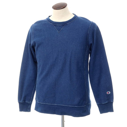 [Used] Champion Cotton Pile Crew Neck Sweatshirt Navy [Size L] [NVY] [A/W] [Condition Rank B] ​​[Men&