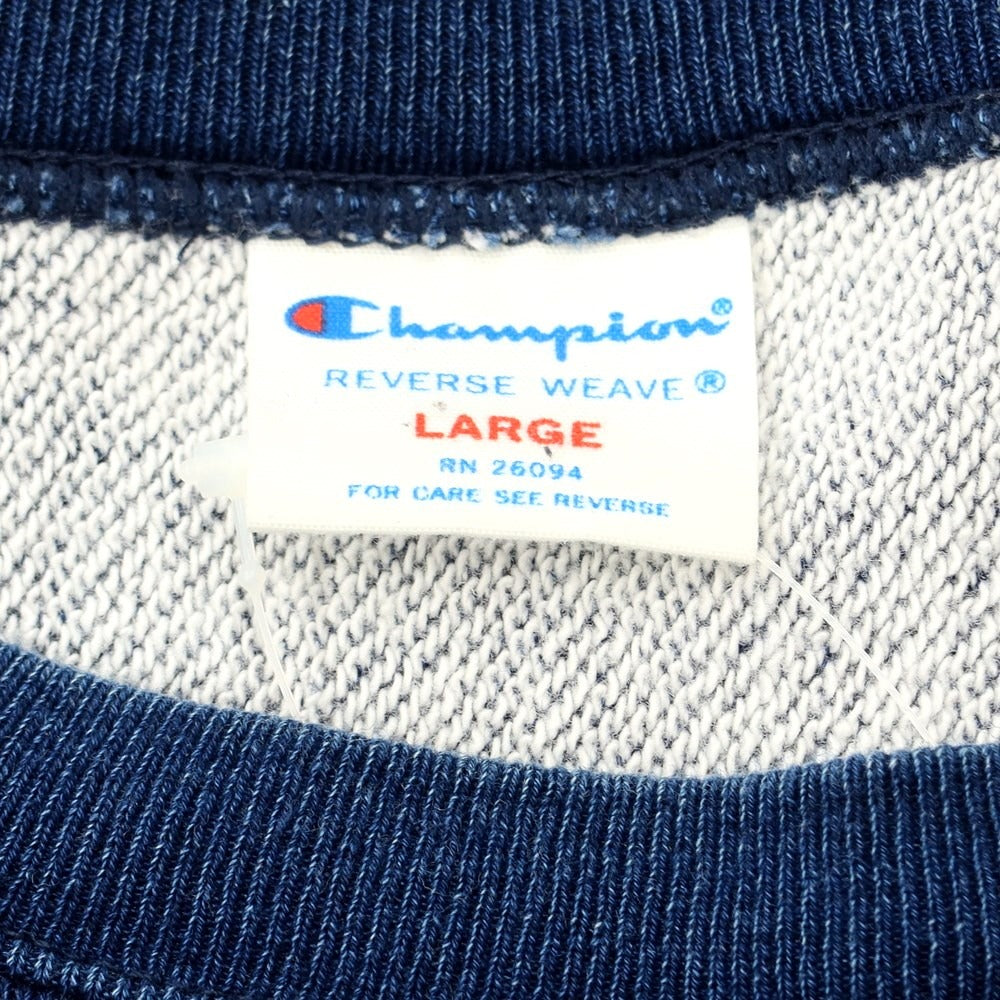 [Used] Champion Cotton Pile Crew Neck Sweatshirt Navy [Size L] [NVY] [A/W] [Condition Rank B] ​​[Men&