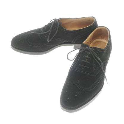 [Used] Crockett &amp;amp; Jones FINSBURY Suede Wingtip Dress Shoes Black [Size 6 E] [BLK] [S/S/A/W] [Condition Rank B] ​​[Men&