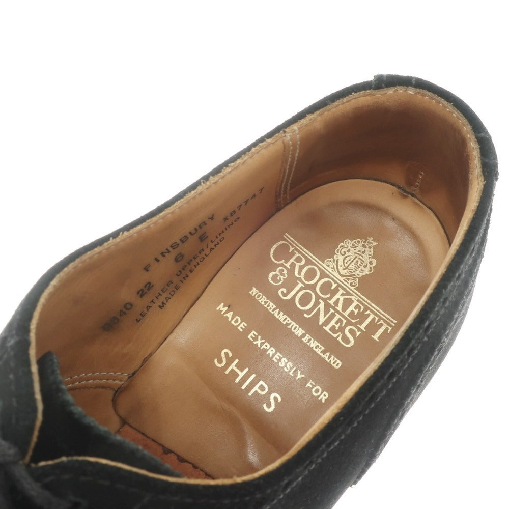 [Used] Crockett &amp;amp; Jones FINSBURY Suede Wingtip Dress Shoes Black [Size 6 E] [BLK] [S/S/A/W] [Condition Rank B] ​​[Men&