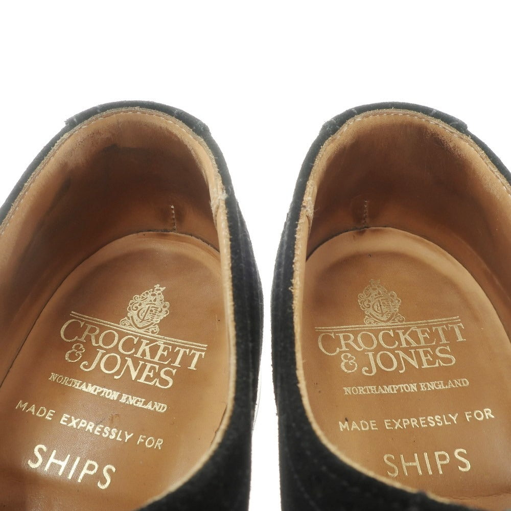 [Used] Crockett &amp;amp; Jones FINSBURY Suede Wingtip Dress Shoes Black [Size 6 E] [BLK] [S/S/A/W] [Condition Rank B] ​​[Men&