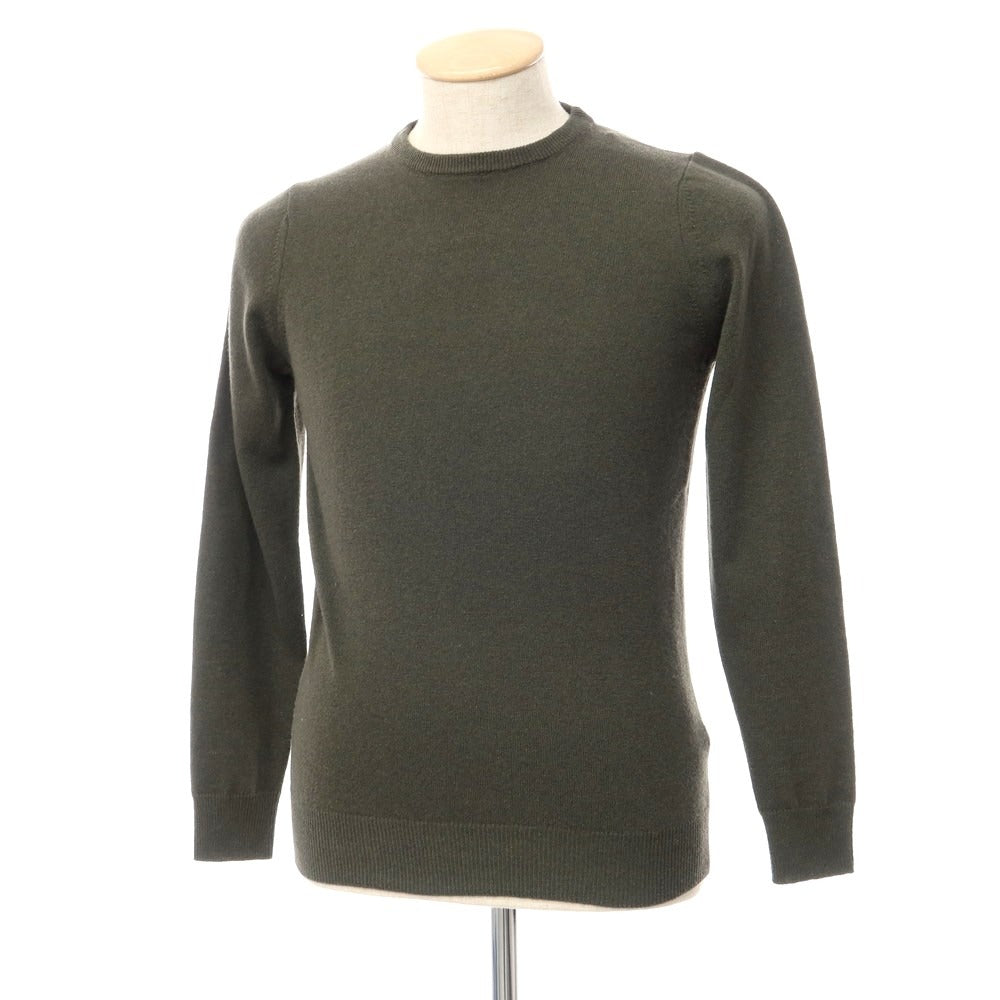 [Used] Alessandro Luppi wool cashmere crew neck knit in dark green [Size 44] [GRN] [A/W] [Condition Rank B] ​​[Men&