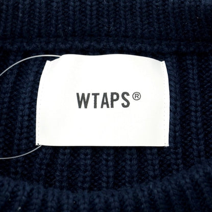 【中古】ダブルタップス WTAPS 2022年秋冬 プルオーバーニット
 ネイビー【サイズ3】【NVY】【A/W】【状態ランクB】【メンズ】
【769781】[EPD]