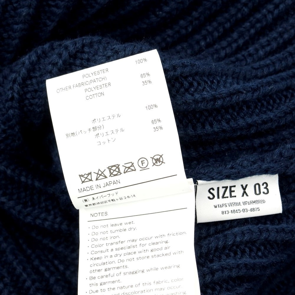 [Used] WTAPS 2022 Fall/Winter Pullover Knit
 Navy [Size 3] [NVY] [A/W] [Condition Rank B] ​​[Men&