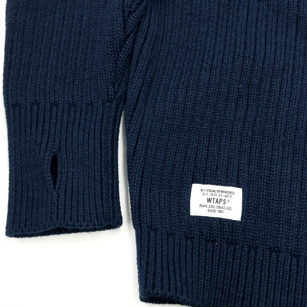 [Used] WTAPS 2022 Fall/Winter Pullover Knit
 Navy [Size 3] [NVY] [A/W] [Condition Rank B] ​​[Men&