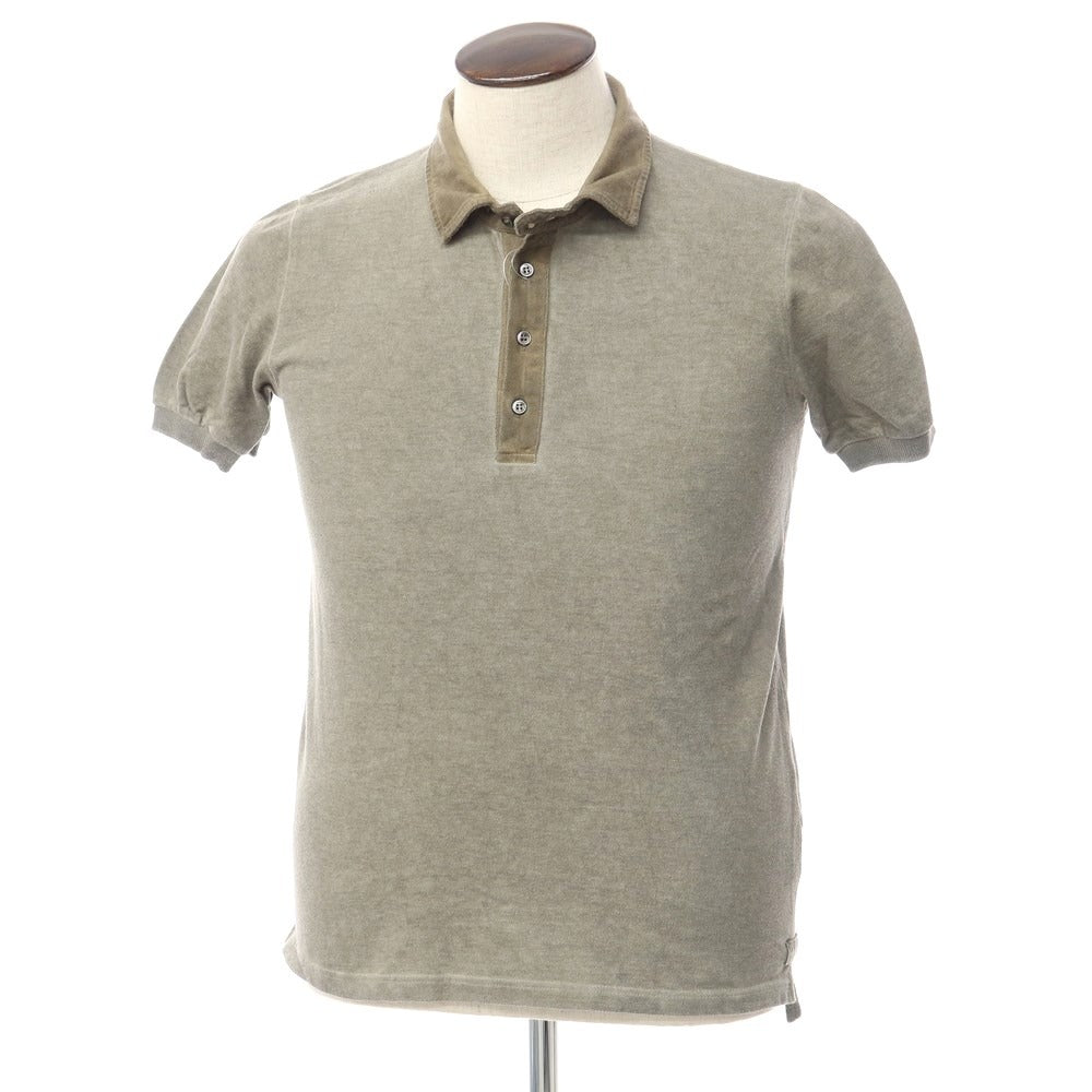 [Used] ROBERTO COLLINA Cotton Pique Short Sleeve Polo Shirt Dusty Ash Brown [Size 50] [BRW] [S/S] [Condition Rank B] ​​[Men&