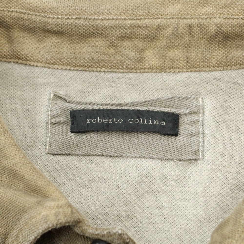 [Used] ROBERTO COLLINA Cotton Pique Short Sleeve Polo Shirt Dusty Ash Brown [Size 50] [BRW] [S/S] [Condition Rank B] ​​[Men&