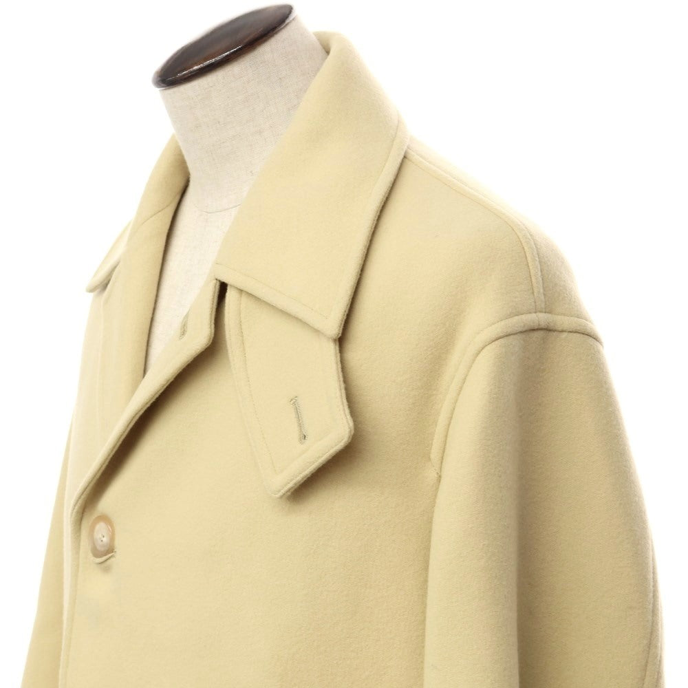 [Used] AURALEE 2021 Autumn/Winter Wool Balmacaan Coat Yellow Beige [Size 4] [BEI] [A/W] [Condition Rank B] ​​[Men&