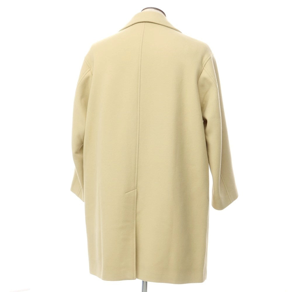 [Used] AURALEE 2021 Autumn/Winter Wool Balmacaan Coat Yellow Beige [Size 4] [BEI] [A/W] [Condition Rank B] ​​[Men&