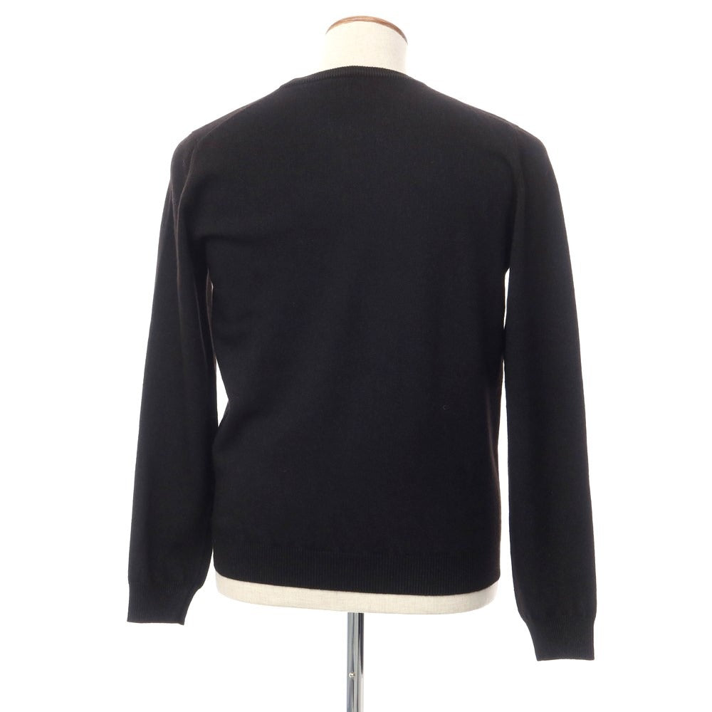 [Used] Zanieri wool cashmere crew neck knit black [Size S/48] [BLK] [A/W] [Condition rank B] ​​[Men&