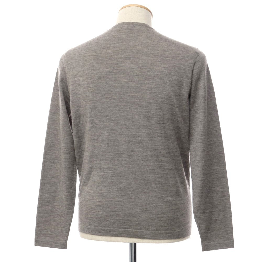 【中古】トゥモローランド TOMORROWLAND ウール Vネック プルオーバーニット グレー【サイズM】【GRY】【A/W】【状態ランクC】【メンズ】【768869】