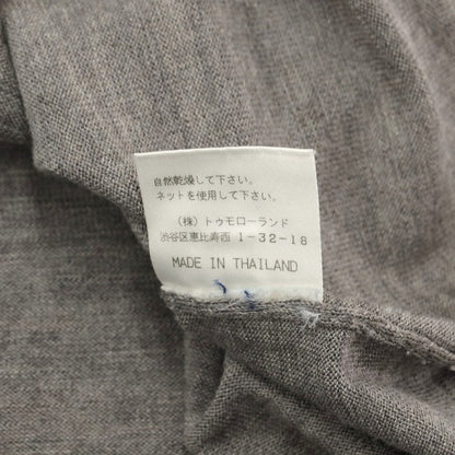 [Used] TOMORROWLAND Wool V-neck pullover knit, grey [Size M] [GRY] [A/W] [Condition Rank C] [Men&