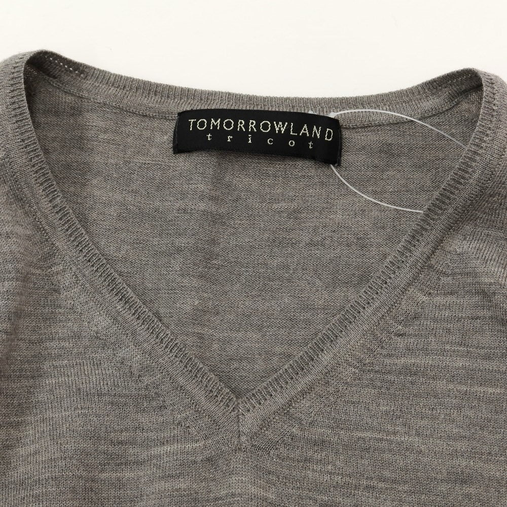 [Used] TOMORROWLAND Wool V-neck pullover knit, grey [Size M] [GRY] [A/W] [Condition Rank C] [Men&
