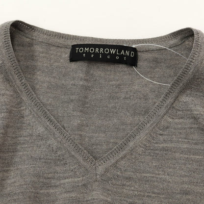 [Used] TOMORROWLAND Wool V-neck pullover knit, grey [Size M] [GRY] [A/W] [Condition Rank C] [Men&