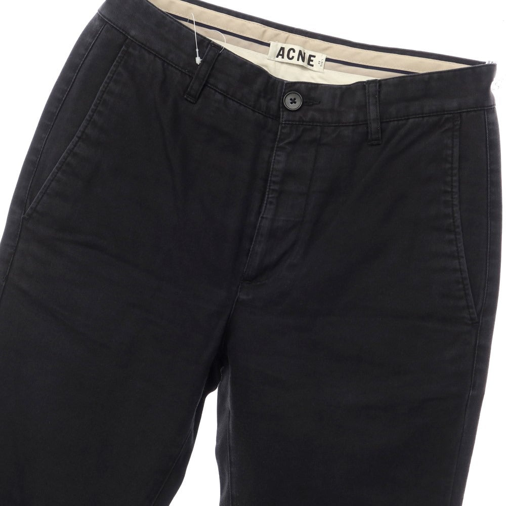 [Used] Acne Stretch Cotton Chino Pants Black [Size 46] [BLK] [S/S/A/W] [Condition Rank C] [Men&