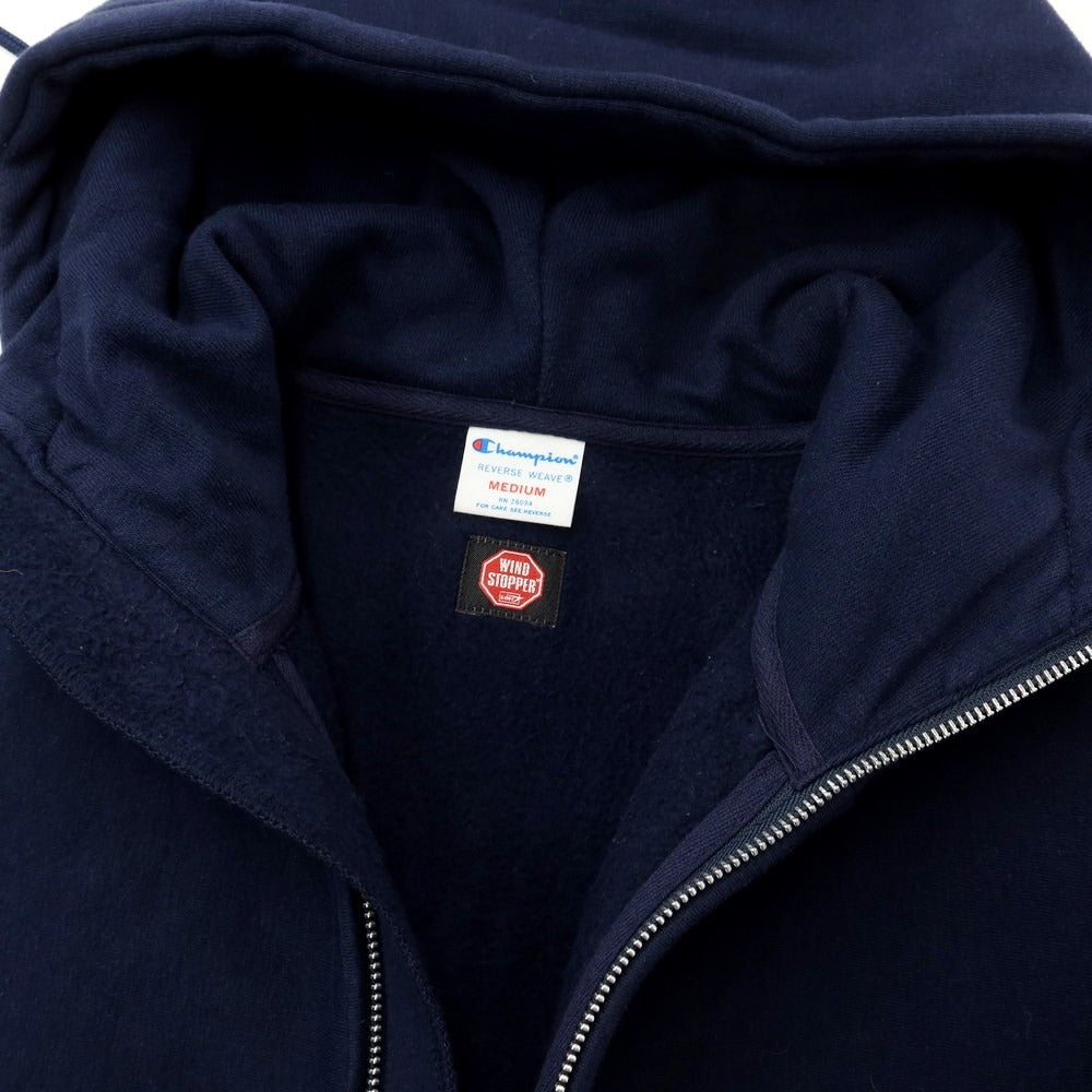 [Used] Champion Cotton Zip-up Hoodie Navy [Size M] [NVY] [A/W] [Condition Rank C] [Men&