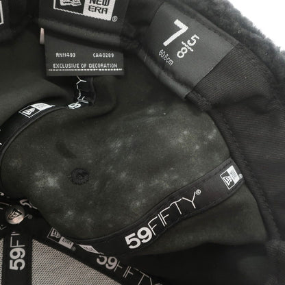【中古】シュプリーム Supreme 2022年秋冬 Leather Earflap Box Logo New Era キャップ
 ブラック【サイズ7 5/8】【BLK】【A/W】【状態ランクD】【メンズ】
【769598】 APD