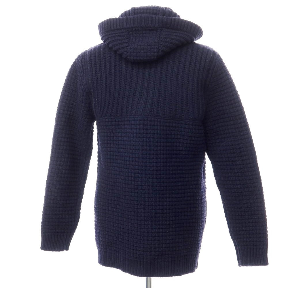 [Used] BARK low gauge wool nylon knit duffle coat, navy [size S] [navy] [A/W] [condition rank C] [men&