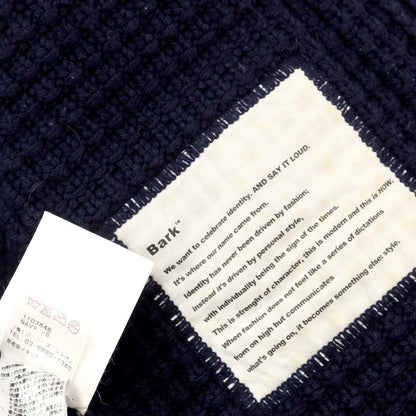 [Used] BARK low gauge wool nylon knit duffle coat, navy [size S] [navy] [A/W] [condition rank C] [men&