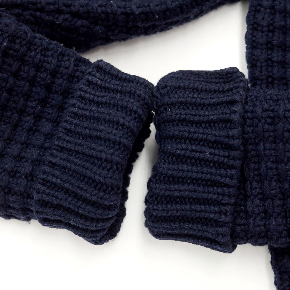 [Used] BARK low gauge wool nylon knit duffle coat, navy [size S] [navy] [A/W] [condition rank C] [men&