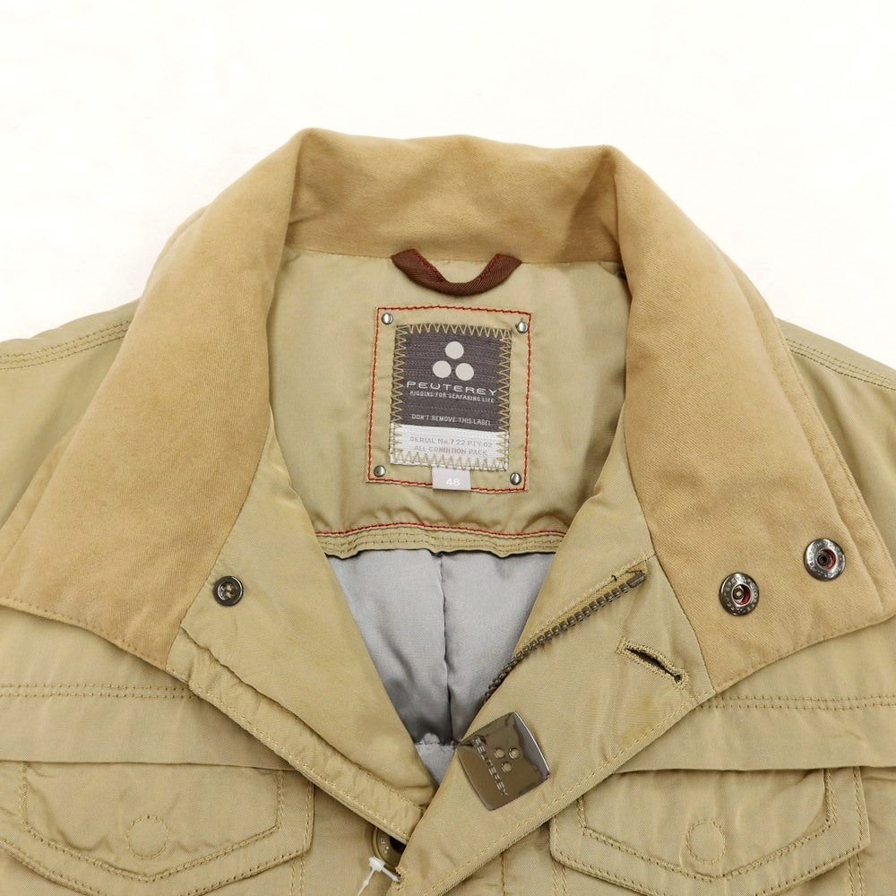 [Used] Peuterey Benson Nylon Down Jacket Khaki Beige [Size 48] [BEI] [A/W] [Condition Rank D] [Men&