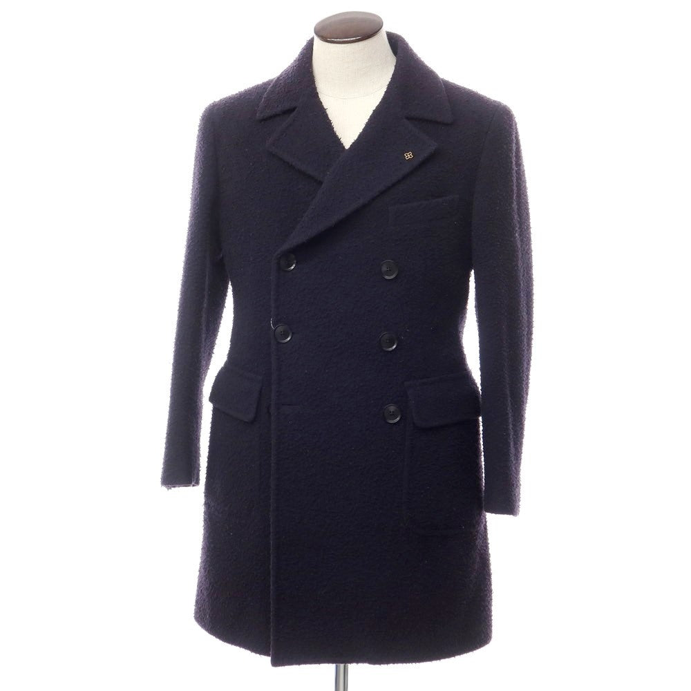 [Used] TAGLIATORE wool nylon polo coat, navy [size 48] [NVY] [A/W] [Condition rank B] ​​[Men&