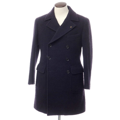 [Used] TAGLIATORE wool nylon polo coat, navy [size 48] [NVY] [A/W] [Condition rank B] ​​[Men&